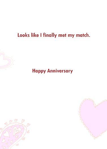 True Love Is Anniversary  Card Inside