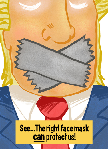 Trump Duct Tape Birthday Card Cover