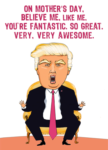 Trump Mom Sad  Card Cover