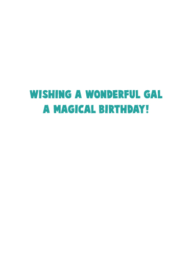 Unicorn Birthday  Ecard Inside