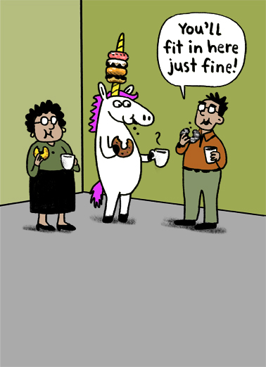 Unicorn Doughnuts  Ecard Cover