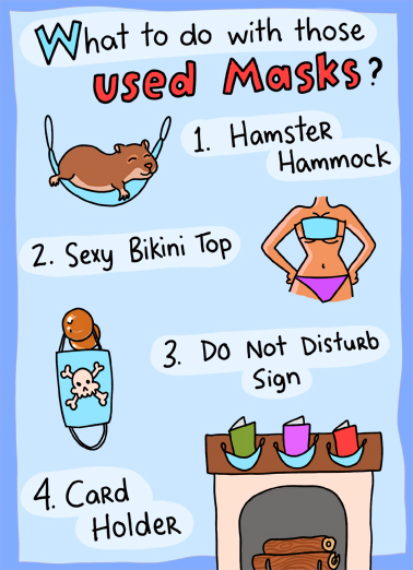 Used Masks  Ecard Cover