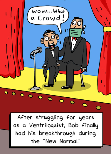 Ventriloquist Birthday Card Cover
