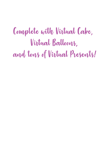 Virtual Birthday  Card Inside