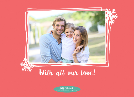 Warmest Holiday Wishes Upload 5x7 horizontal flats Card Inside