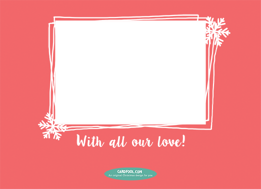 Warmest Holiday Wishes Upload 5x7 horizontal flats Card Inside