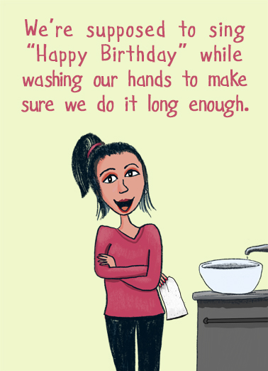 Wash Hands  Card Cover