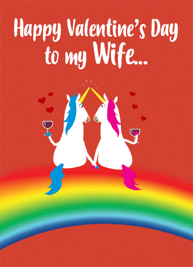 Wife Unicorn Val  Ecard Cover