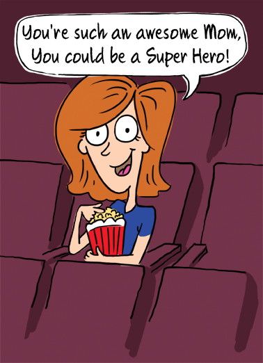 Wonderful Woman Movie Theater  Card Cover