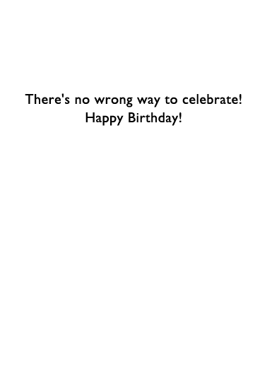 Wrong Way Birthday Card Inside