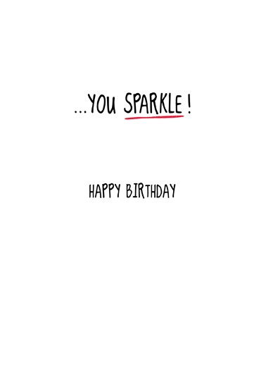 You Sparkle  Ecard Inside