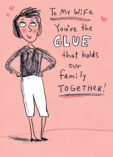 You're The Glue  Ecard Cover