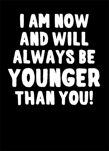 Younger Than You  Card Cover