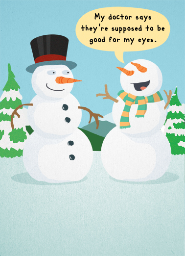 Your Sights - Funny Christmas Card to personalize and send.