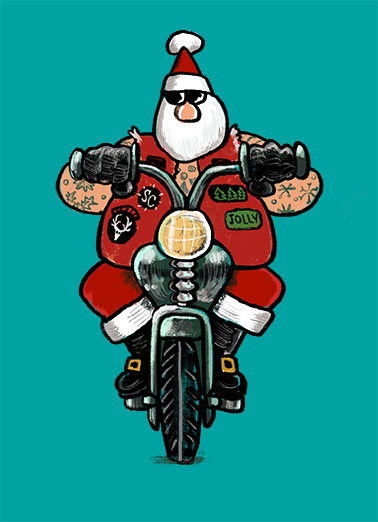 Yule Hog - Funny Christmas Card to personalize and send.