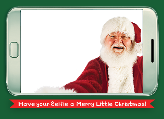 santa selfie horiz kids 5x7 horizontal flats Card Cover